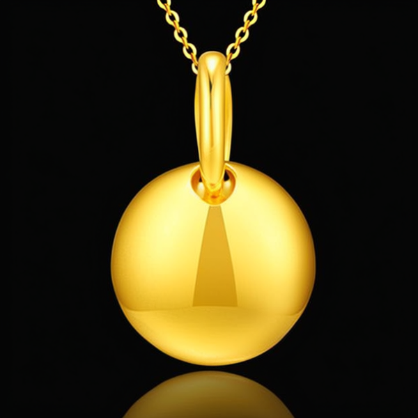 50克的黄金吊坠图片