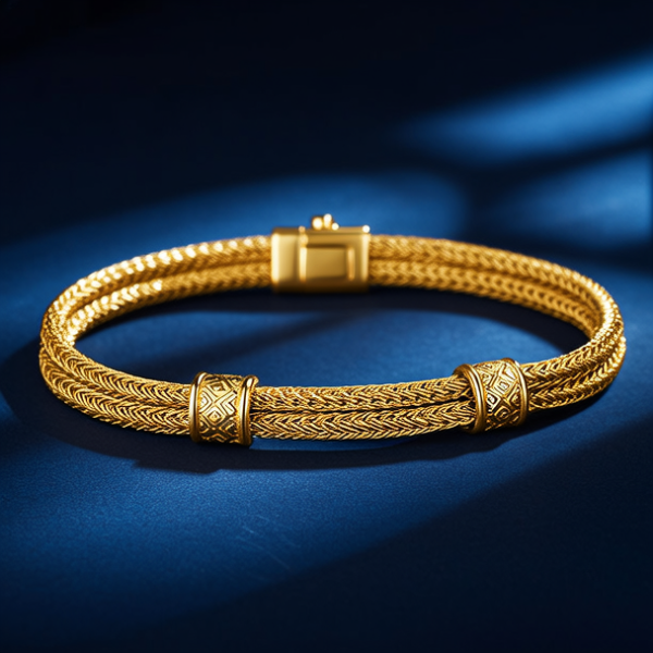 黄金男士手链款式图片
